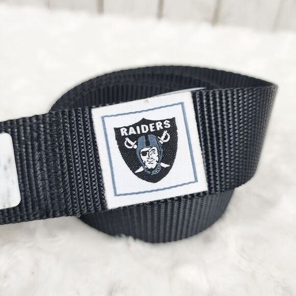 Oakland Raiders Navy Blue Adjustable Field Belt Size S/M - Picture 2 of 9